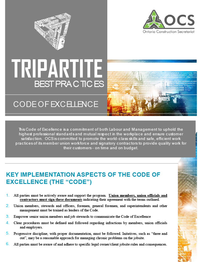 Code of Excellence Tripartite Best Practice